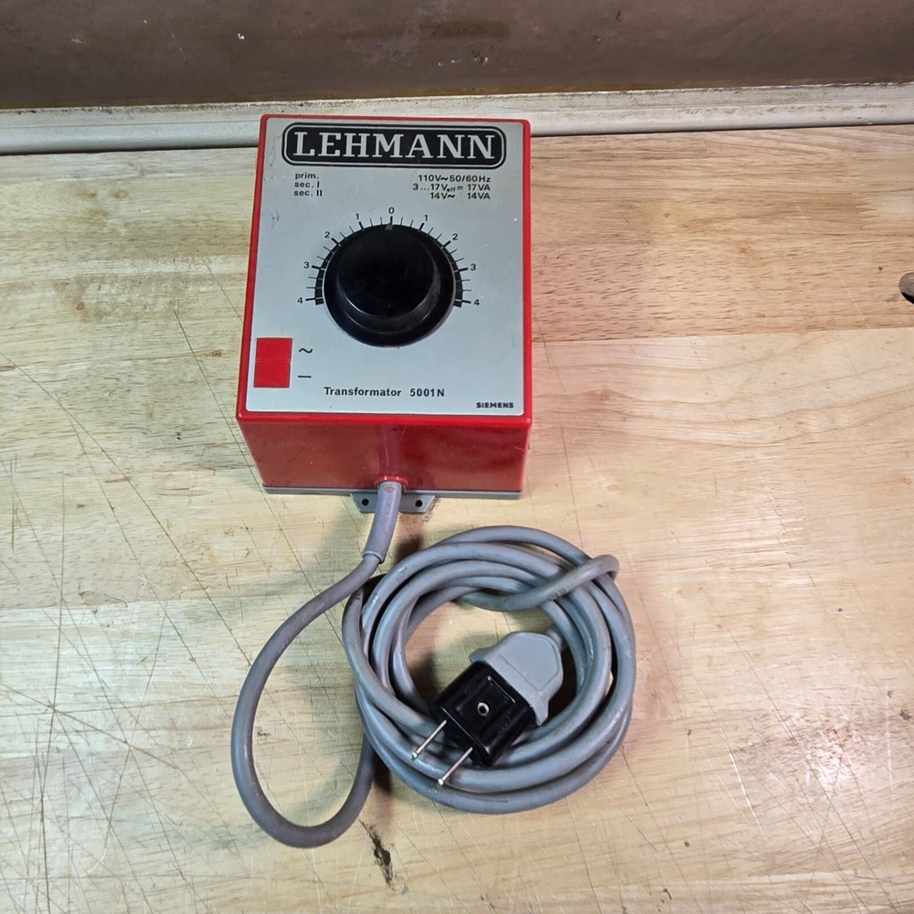 Lehmann Siemens 5001N  Toy Train Transformator 110v 50/60 hz